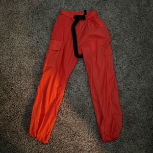 orange joggers